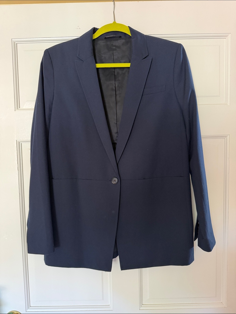 Armani Exchange Navy Single-Button Blazer